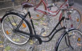 Seitenansicht zweier Fahrräder